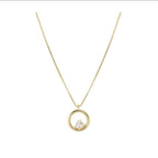 242602/044 NOMINATION SILVER GOLD COLOUR WHT CZ SET CIRCULAR DESIGN NECKLET - DREAM BEATS