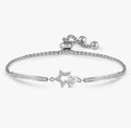 028019/023 SS MILLELUCI CZ SILVER STEEL STAR TOGGLE BRACELET