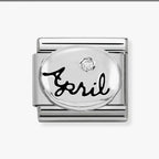 330505/04 NOMINATION DIAMOND APRIL BIRTHSTONE SILVER CHARM