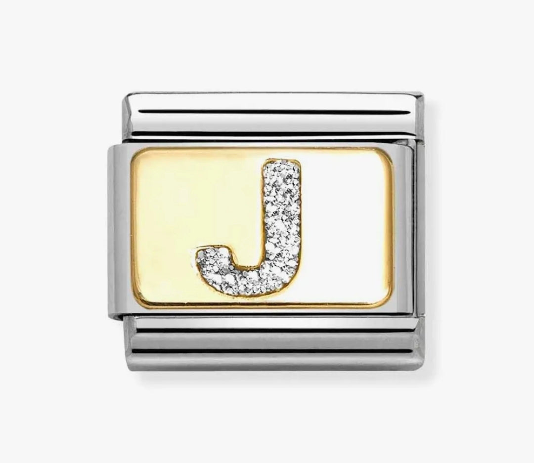 030291/10 NOMINATION J LETTER - GLITTER LETTER