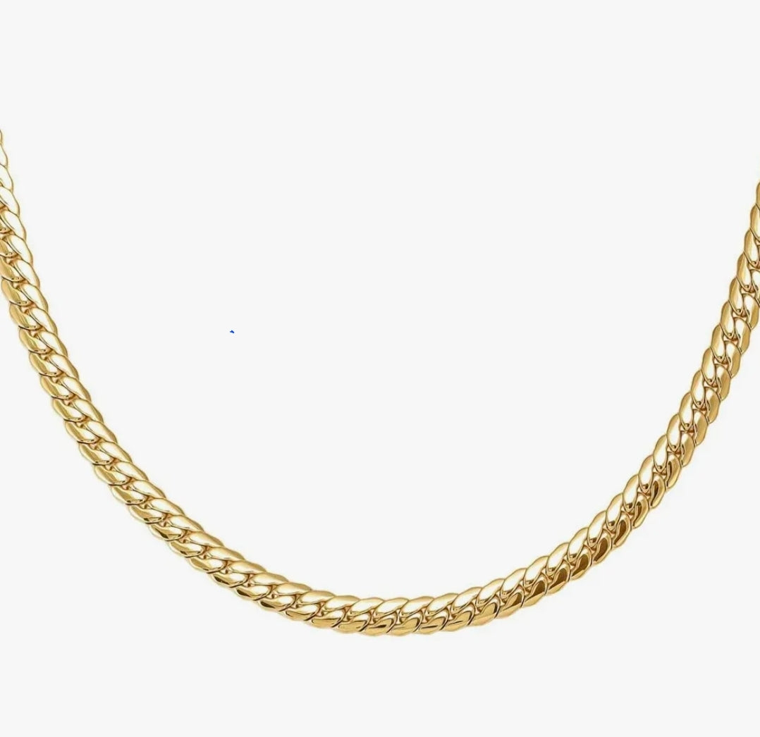 134307/012 Nomination Ecclettica Gold Coloured Steel Snake Chain Necklet