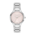 LDS SS OLIVIA B RND CLASSIC BLUSH PINK 34MM DL MESH BW
