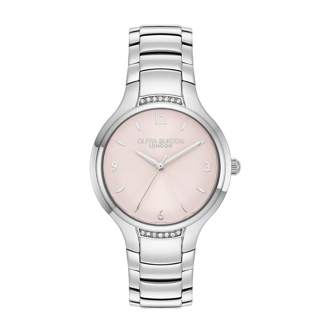 LDS SS OLIVIA B RND CLASSIC BLUSH PINK 34MM DL MESH BW