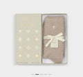 TAUPE FLUFFY OS SOCKS - GIFT BOXED