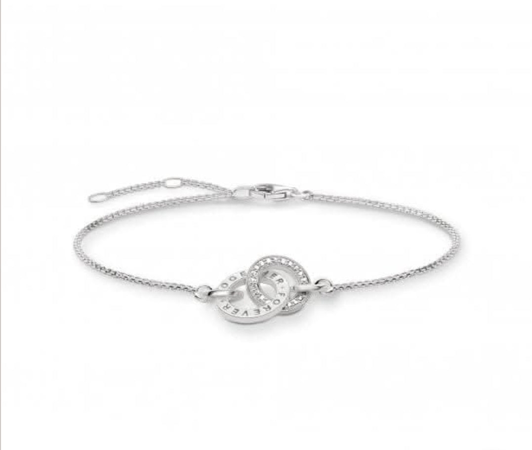 T SABO WHT ST TOGETHER LINKED HOOP BLET