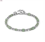 027935/028 NOMINATION INSTINCT STEEL GREEN AVENTURINE BRACELET - INSTINCTSTYLE