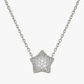 242704/007 Life Poetry Silver Pave CZ Single Star Necklet