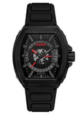 HUGO BARREL BLK SKELETON DL.D BLK SILICONE SW