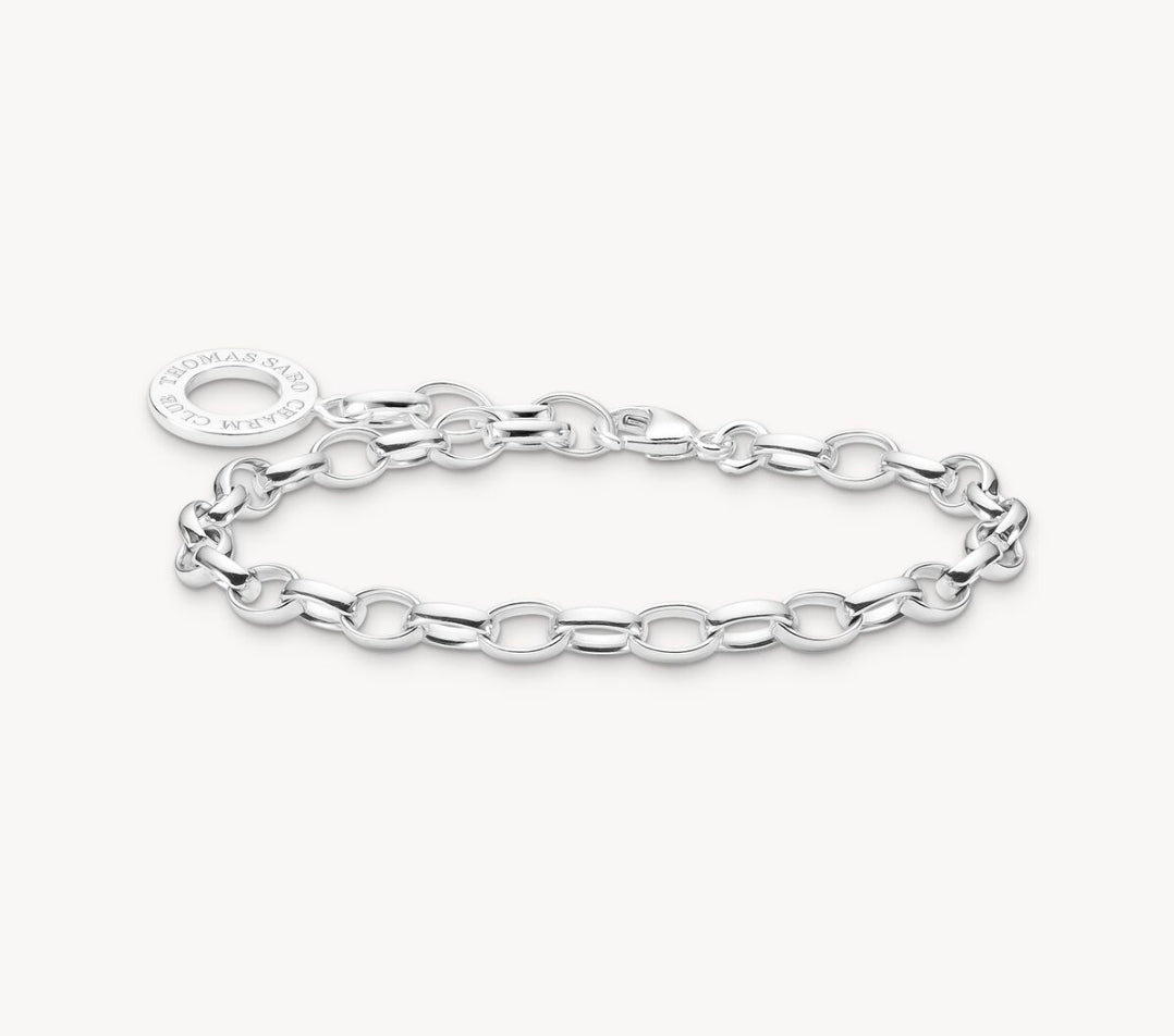 THOMAS SABO SILV OVAL 17CM BELCH LINK CHARM BLET