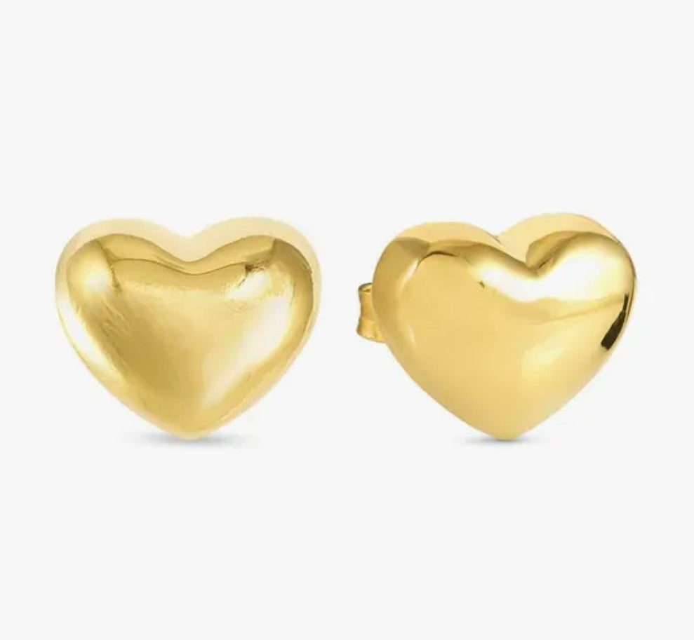 241308/006 GP SIL NOM LRGE HEART STUD ER - ARMONICA