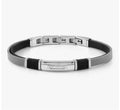 135008/001 NOMINATION SEALOVER STEEL ECO-LEATHER WHITE CZ MESH BRACELET