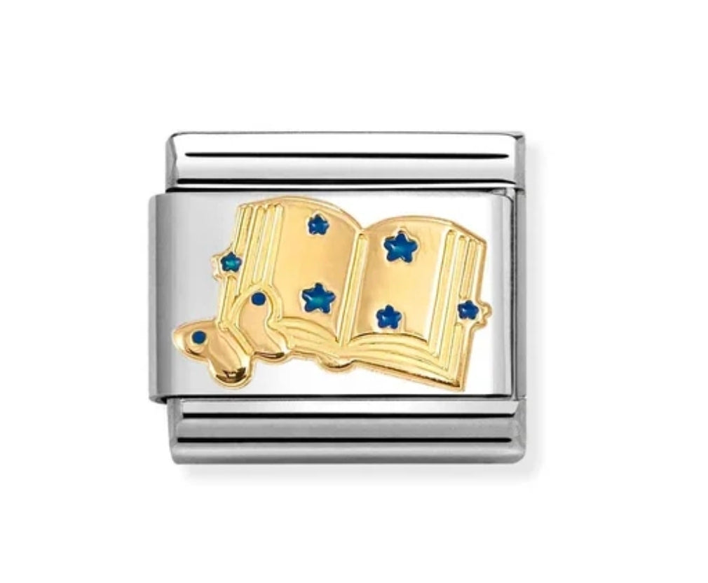 030285/85 NOMINATION BOOK BLUE ENAMEL CHARM