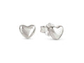 241307/004 SILVER NOM HEART STUD ER - ARMONICA
