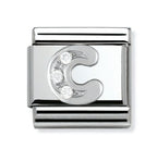 Silver Shine CZ Initials