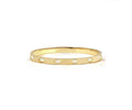 029526/020 NOMINATION STEEL SATIN GOLD FINISH WHT CZ MEDIUM SIZE PRETTY BANGLE