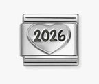 330101/97 NOMINATION HEART 2026 SILVER CHARM- OXID SYMBOL