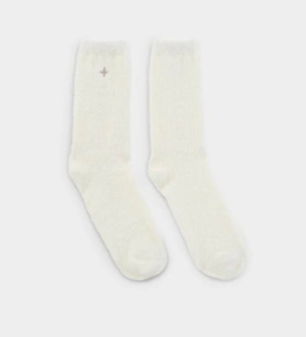 OFF WHITE FLUFFY OS SOCKS - GIFT BOXED