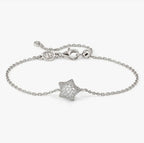 242701/007 Life Poetry Silver Pave CZ Single Star Bracelet