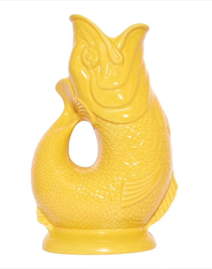 YELLOW GLUGGLE JUG FISH LRGE