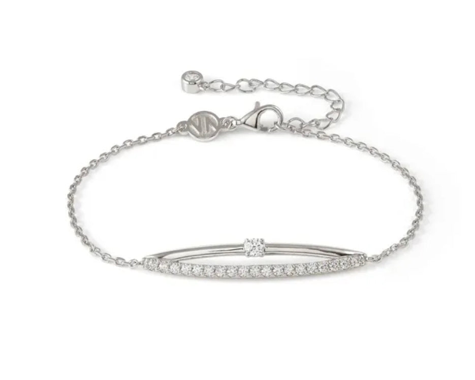 241705/001 SILV CZ BAR & SOLIT TRACE BLET - COSMICLOVE