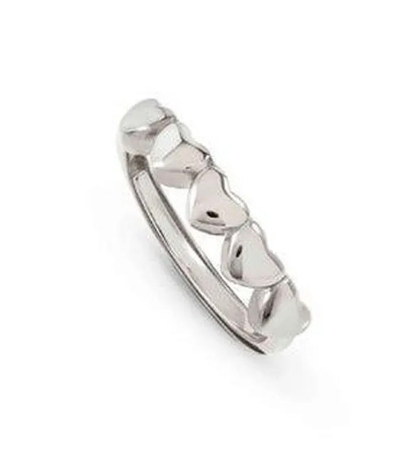 241300/004 SIL NOM HEARTS ADJ RING - ARMONICA