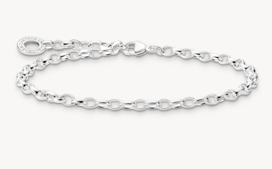 SABO MED SILV OVAL BELCHER CHARM CLUB BLET