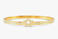 029501/009 NOM SS GP STAR WHT CZ SML - PRETTY BANGLES