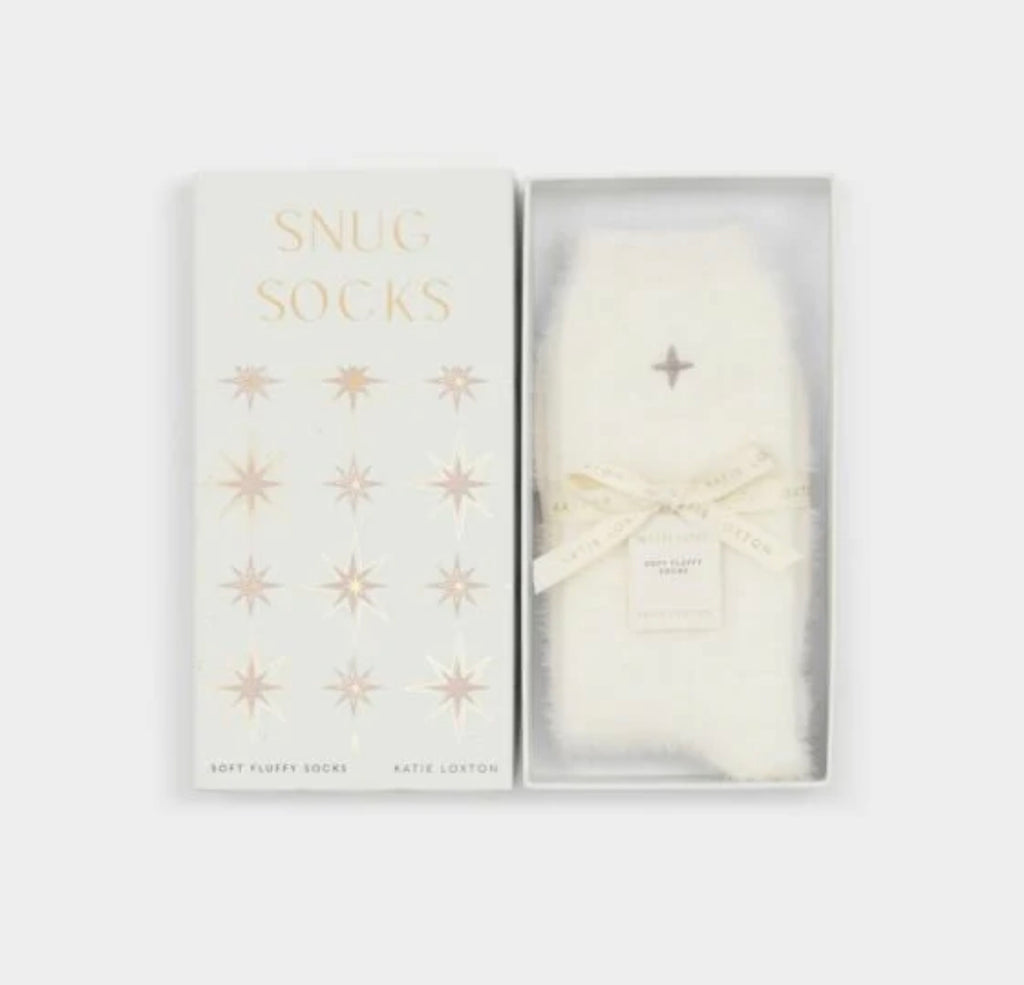 OFF WHITE FLUFFY OS SOCKS - GIFT BOXED