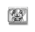330114/17 NOMINATION SILVER DOG NEW CHARM