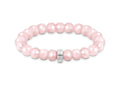 (SML) T SABO ROSE QUARTZ BEAD CHRM BLET
