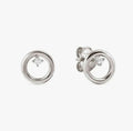 242603/043 NOMINATION SILVER WHT CZ SET OPEN CIRCLE EARRINGS - DREAM BEATS