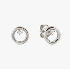 242603/043 NOMINATION SILVER WHT CZ SET OPEN CIRCLE EARRINGS - DREAM BEATS