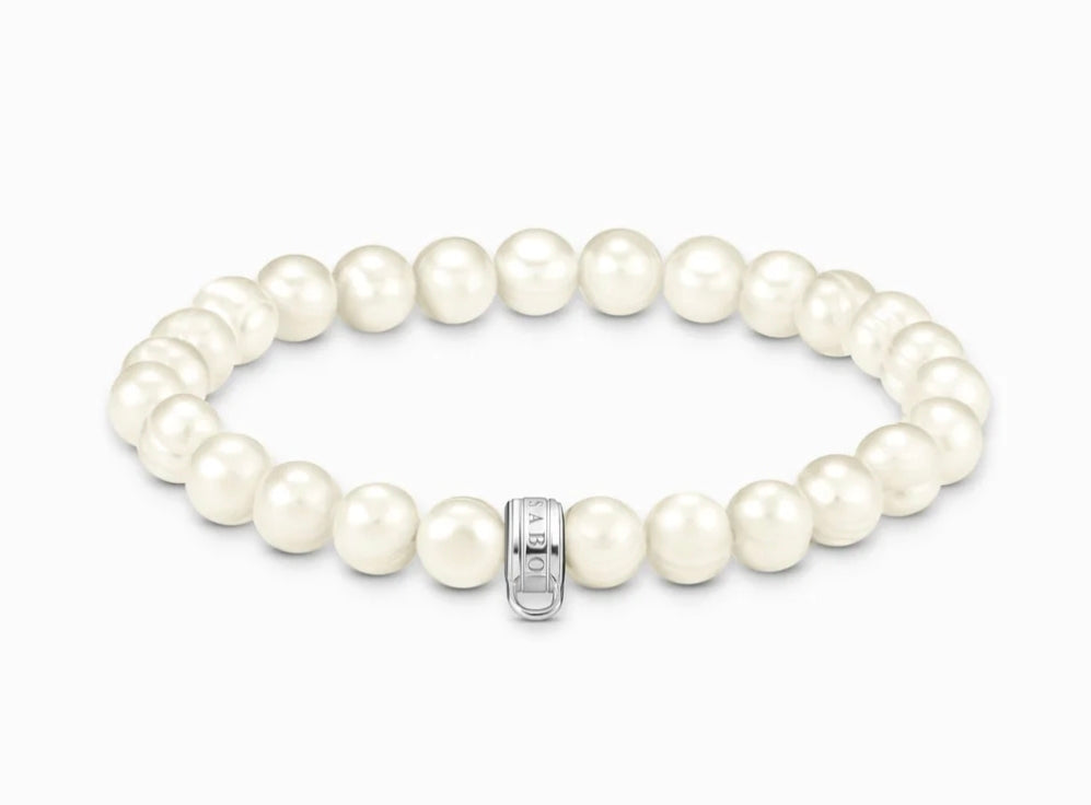 (SML) T SABO FW PEARL SILV HOOP CHRM BLET