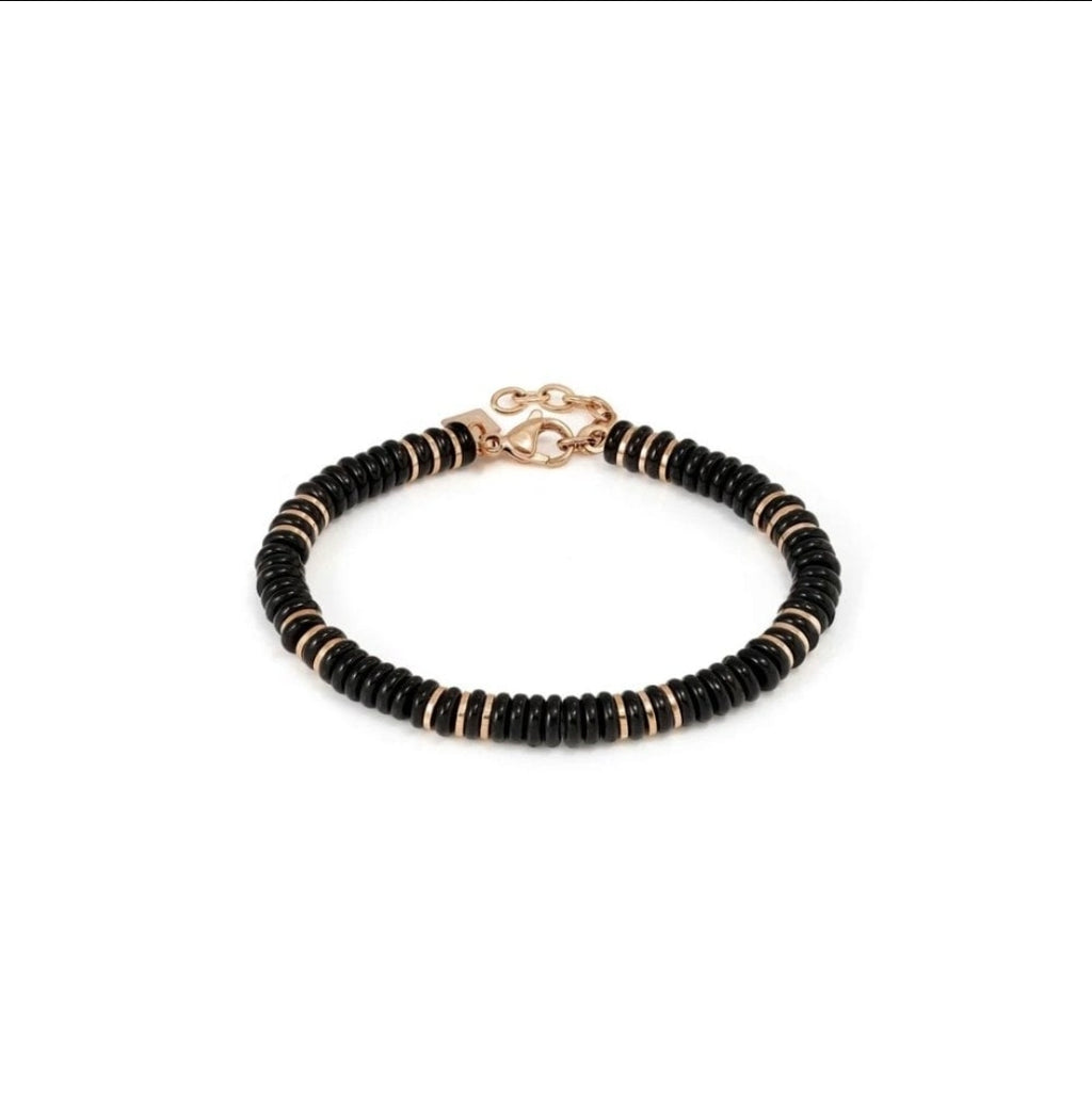 027938/102 NOMINATION INSTINCT STEEL BLACK ONYX BRACELET - INSTINCTSTYLE