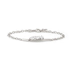 242803/010 My Rebel Art Silver CZ Trilogy set Bar Bracelet