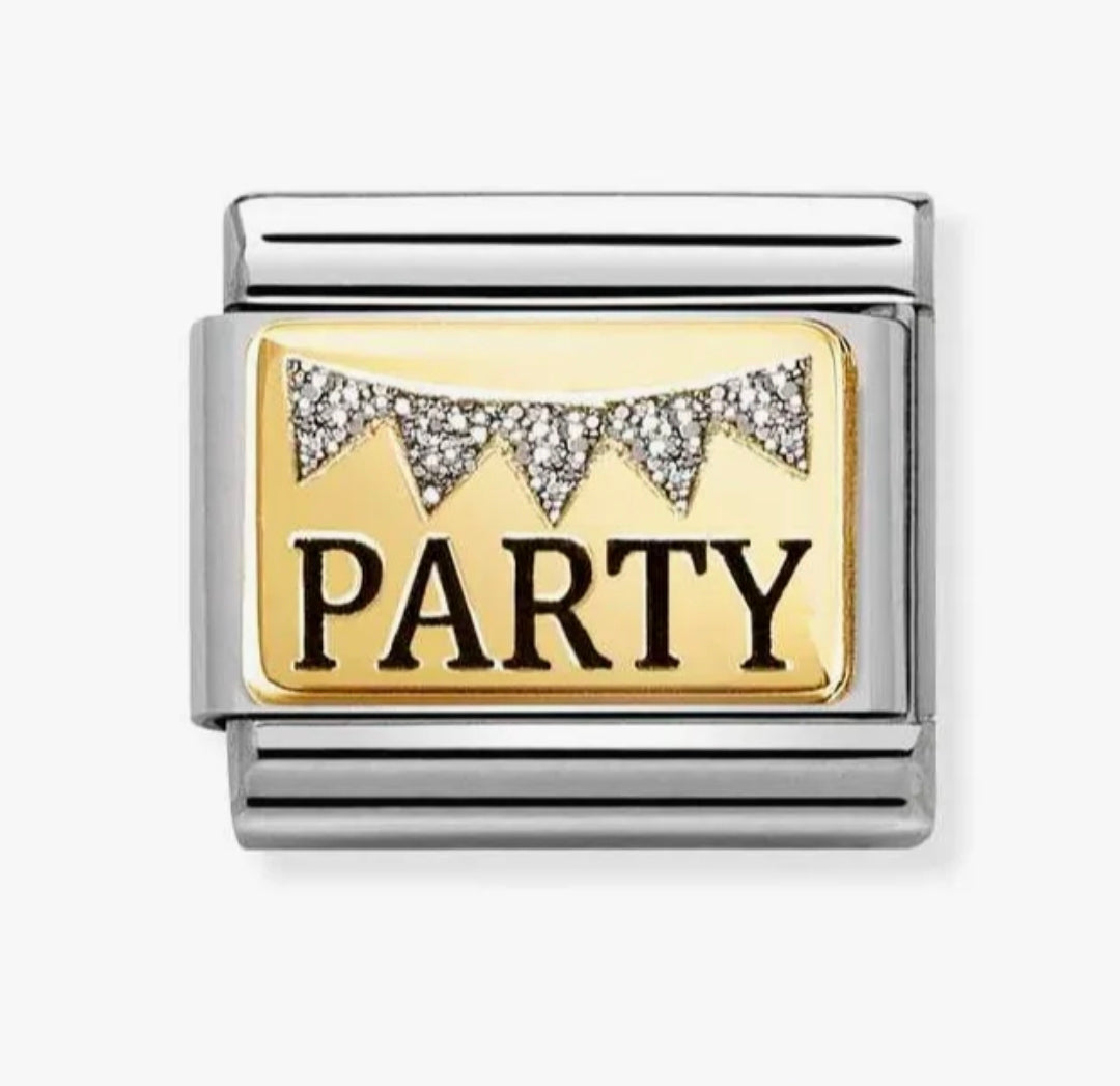 030289/09 NOM PARTY GLITTER ENAMEL PLATES (IC)