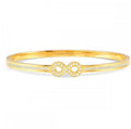 029502/067 NOM SS GP INFINITY WHT CZ LRG - PRETTY BANGLES