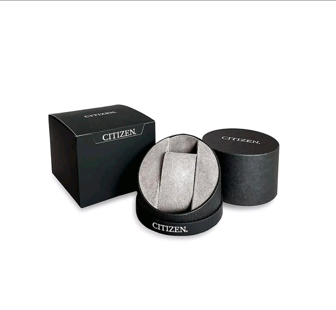 GENTS CITIZEN ECO DRIVE BLACK LEATHER