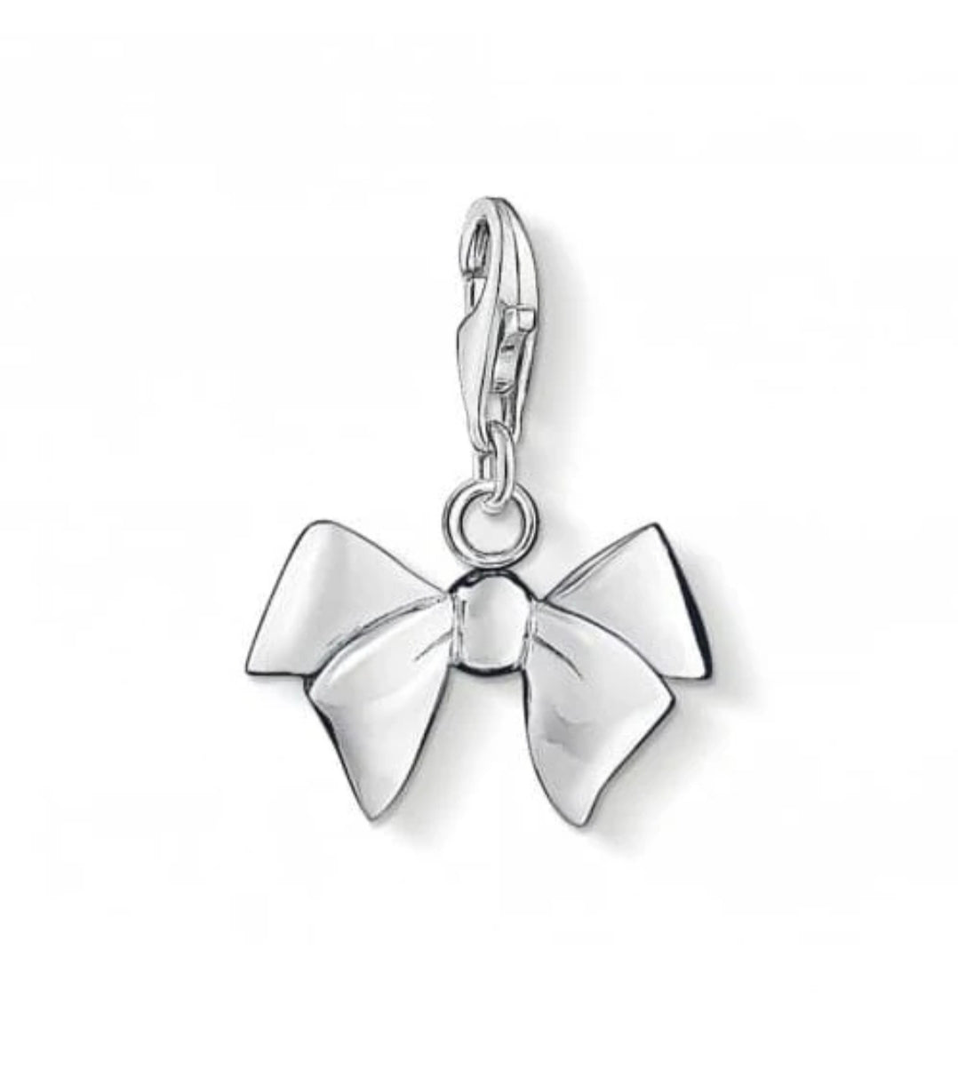 T SABO SILV BOW CHARM