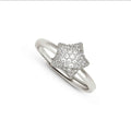 242700/007 NOMINATION SILVER WHT CZ SET PAVE STAR RING - LIFEPOETRY