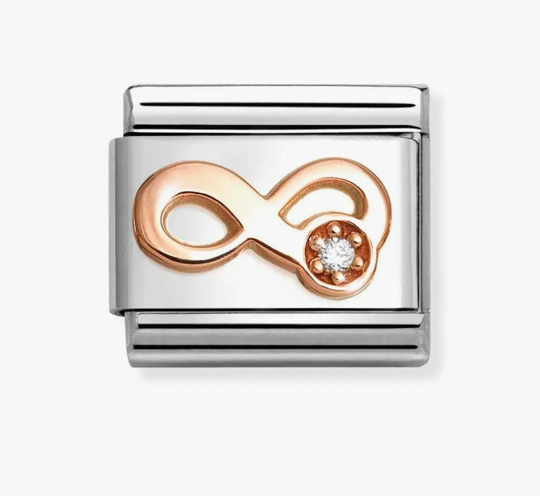 430305/46 NOM INFINITY CZ ROSE GOLD - CZ SYMBOL
