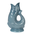 BLUE GREY GLUGGLE JUG FISH LRGE