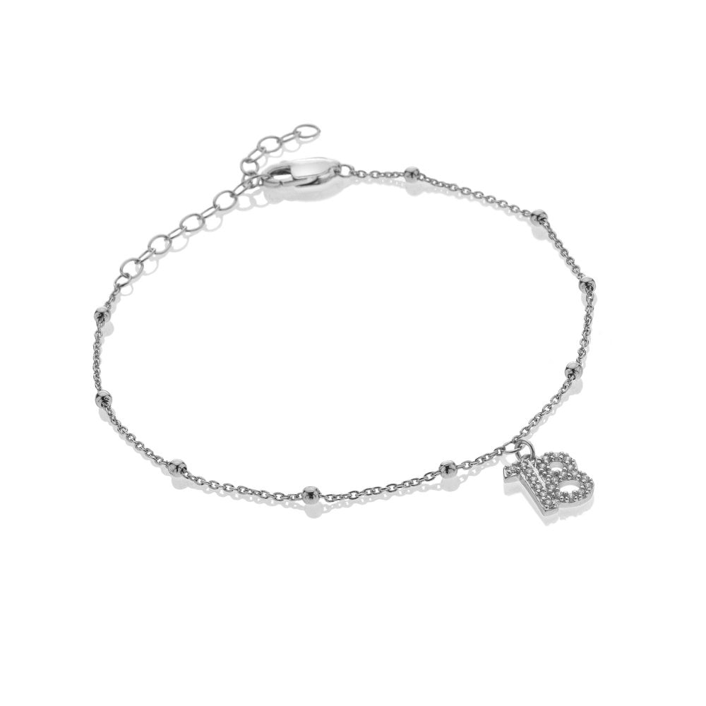SILVER WHISPER 18TH BIRTHDAY TRACE BEAD BRACELET by HOT DIAMONDS