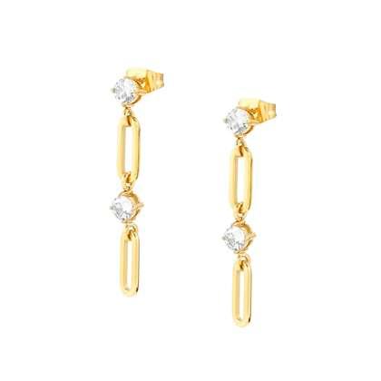 029404/012 SS GP NOM CZ SET ELONG DROP ERS. - CH.OFSTYLE
