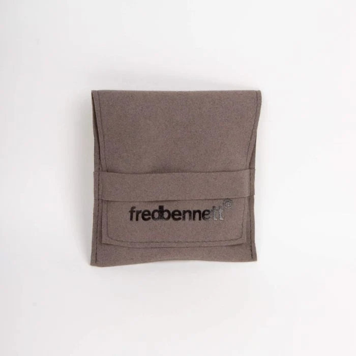 BLUE TWO TONE WOVEN LEATHER BRACELET by FRED BENNETT